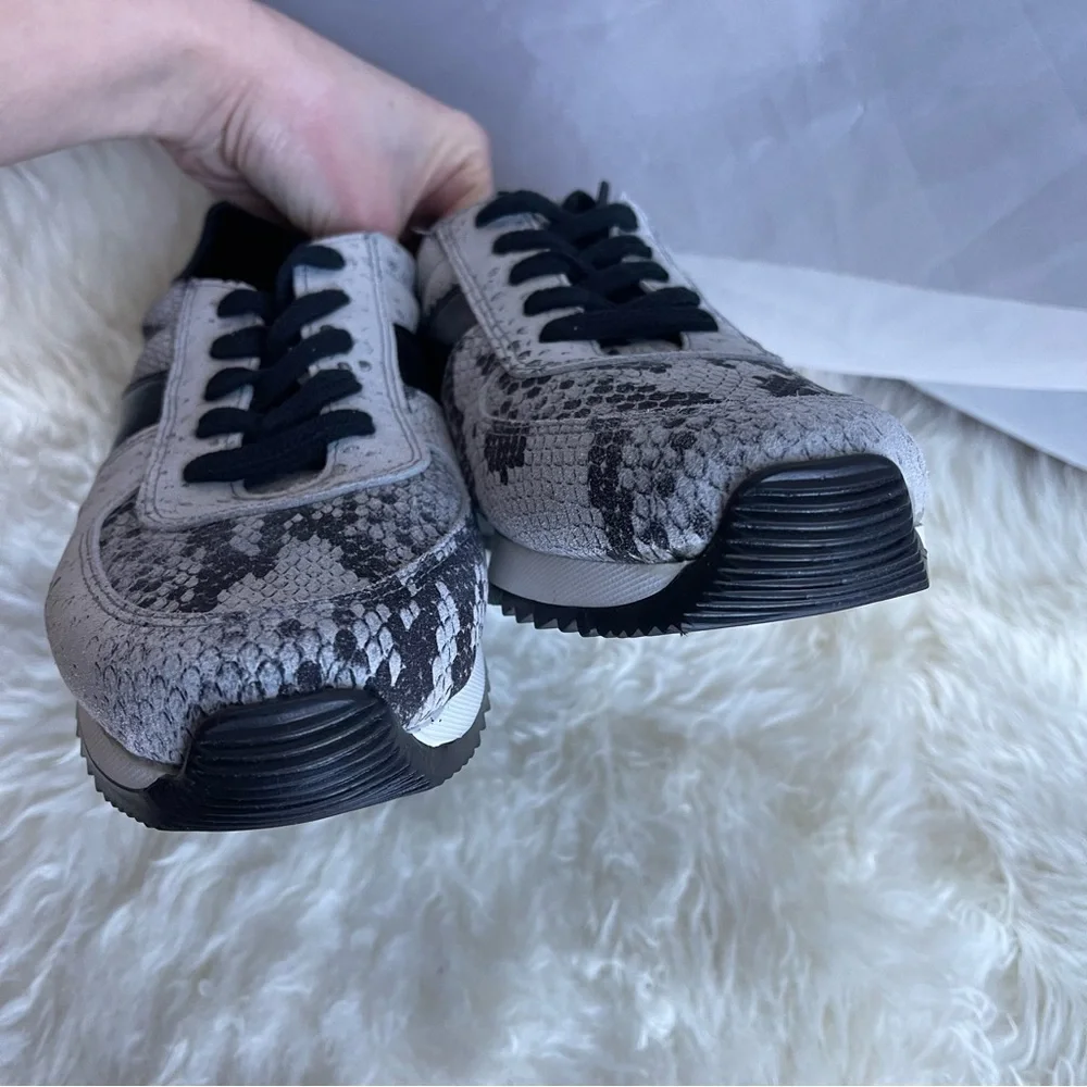 CoFi Womens Cofi Leathers Snake Suede Leather Sneakers Size 9